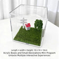 Pet Holographic Digital House, Memorial Decorative Item, Transparent Interactive Display Box High-Transparency Material Creative