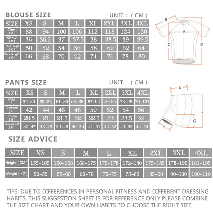 2026 Rvouei Team Cycling Jersey Set Summer Breathable Road Bicycle Suit Riding Uniform Bike MTB Clothing New Sports Cycling Kits