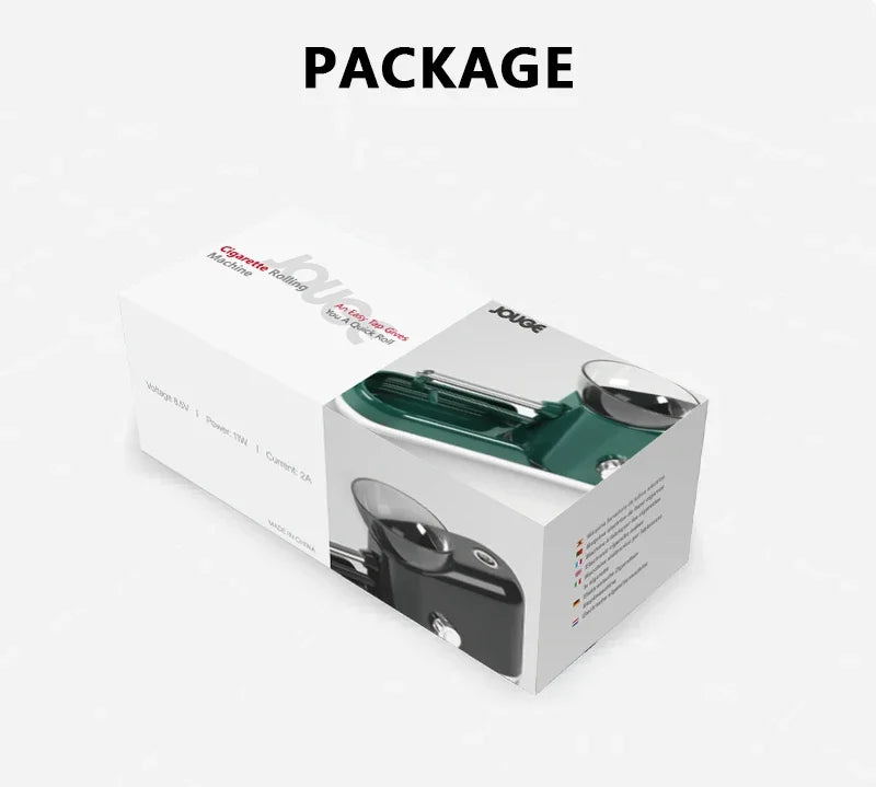 6.5 8mm Cigarette Rolling Machine Fully Automatic Tobacco Roller Smoking Accessories EU US Plug DIY Injector Maker Smoking Tool
