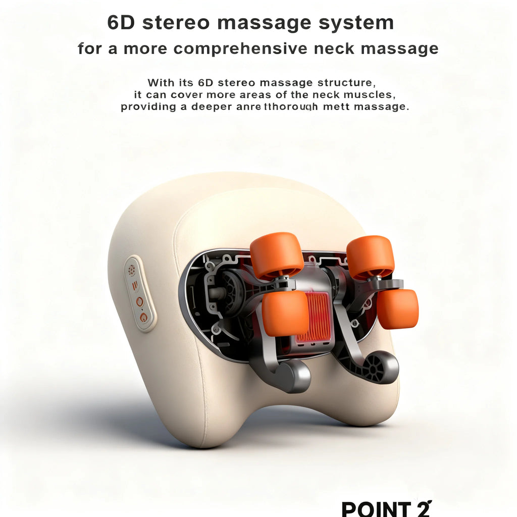 SPA Portable Pillow Massager Lazy Person Leading Shoulder Professional Super Strong Neck Massage Wireless Warm Pillow Type Massa