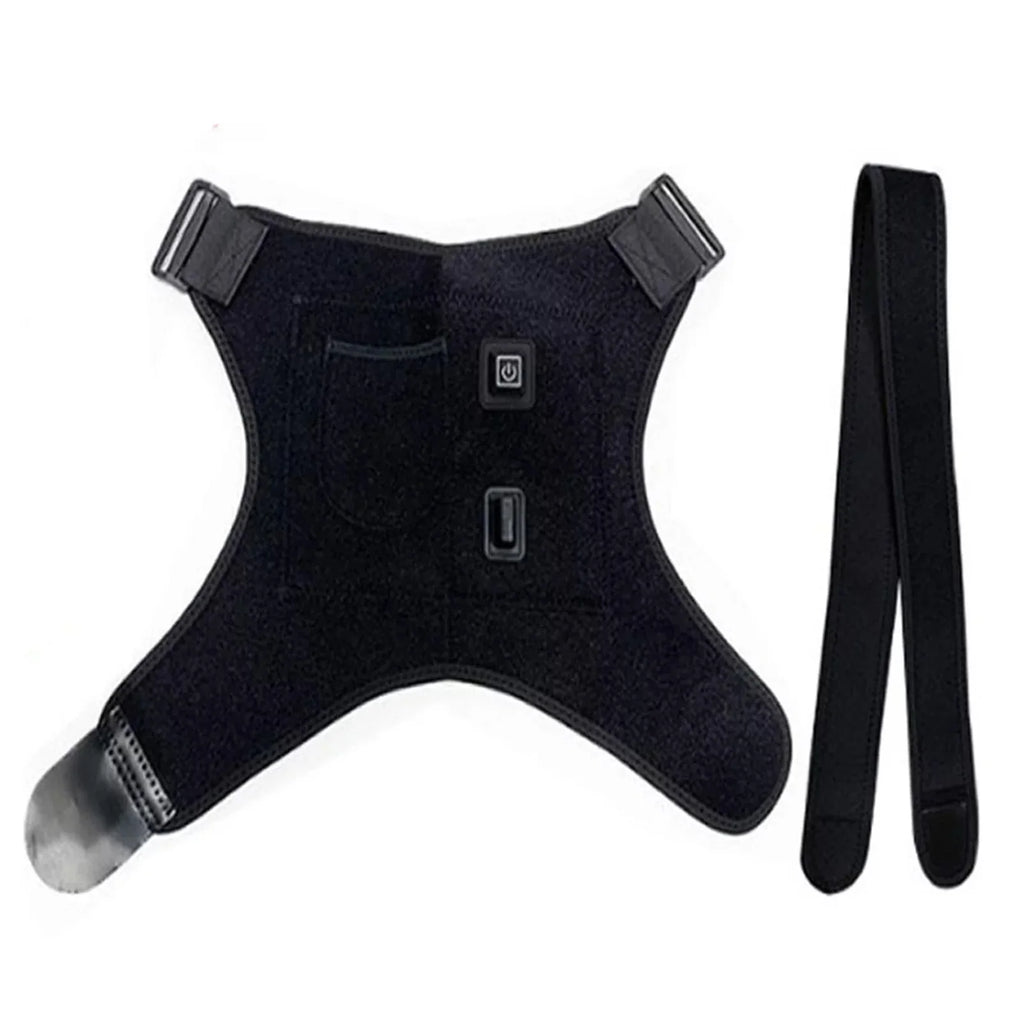 Usb Heated Shoulder Brace Rotator Cuff Support Pain Relief Adjustable Left/Right Shoulder Joint Pain Sports Protective Equipment