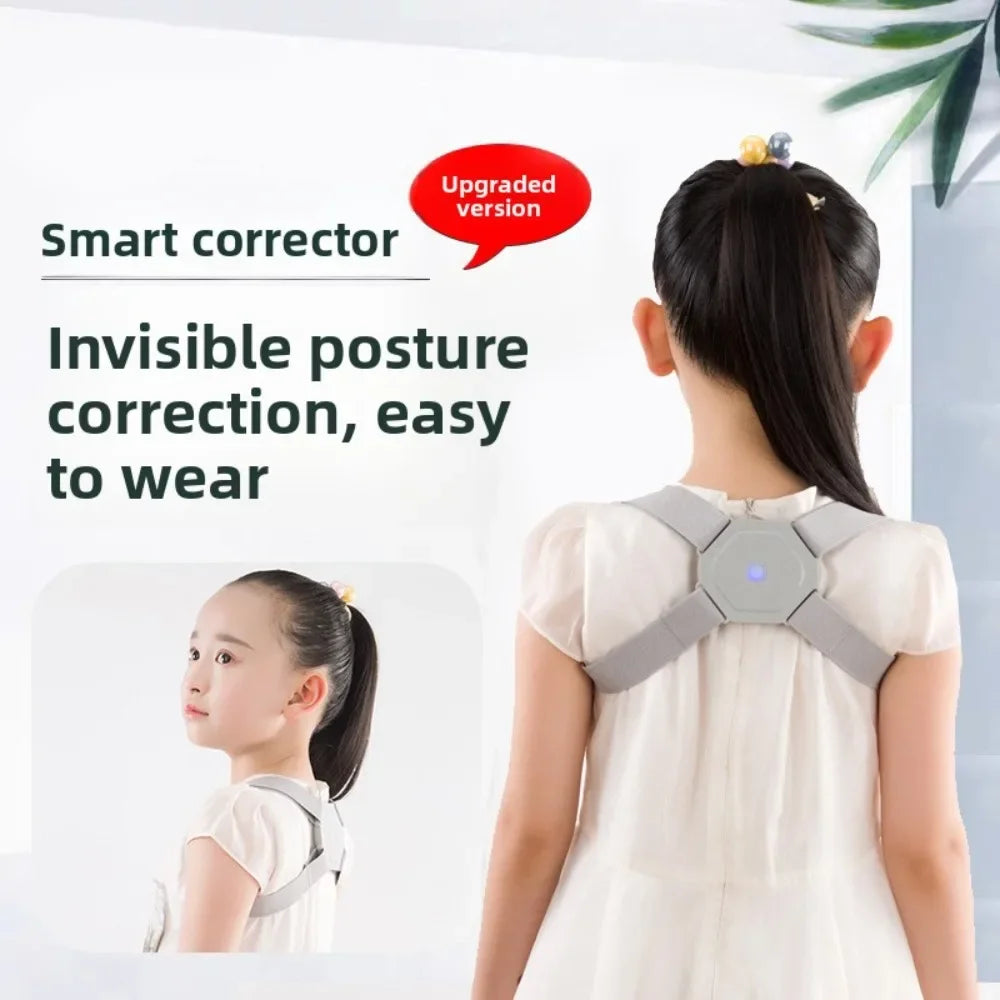 Adjustable Posture Corrector Smart Back Brace Vibration Reminder Invisible Shoulder Support For Neck Pain Relief Adult Kid