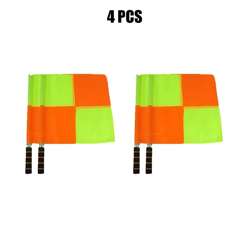 2/4/8/16Pcs World Soccer Referee Flag Fair Play Sports Match Football Linesman Europe Flags Referee Equipment