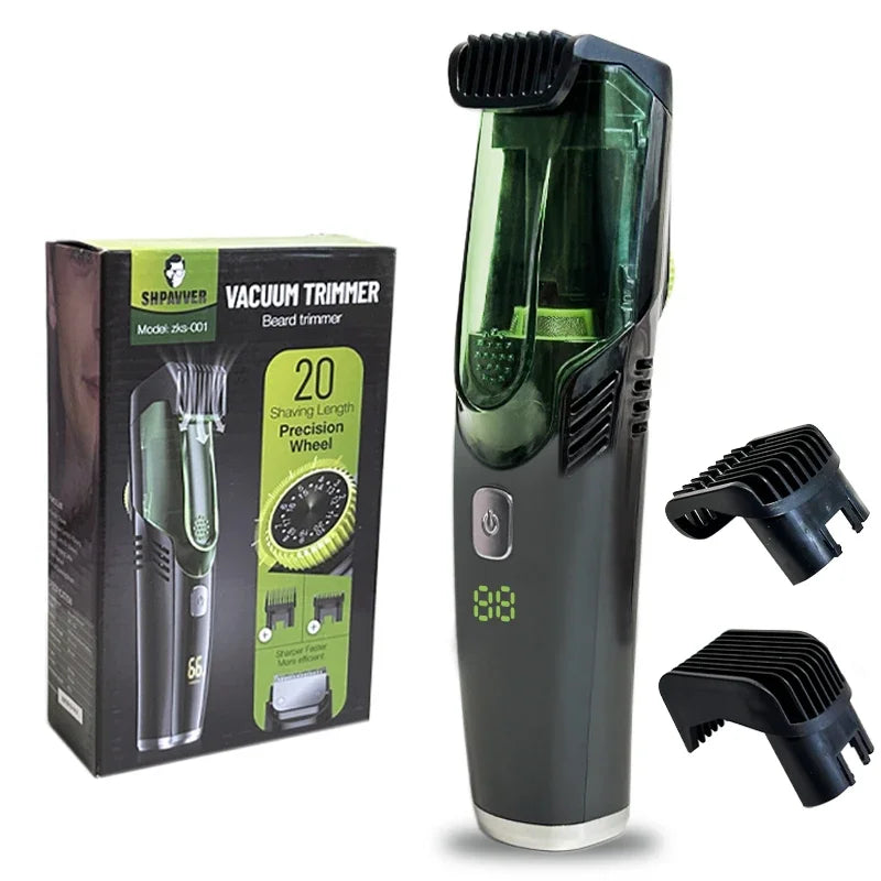 Tinsol Cordless Electric Hair Trimmer Professional Hair Cutting Multifun ctional Men Razor Built-in Vacuum Clipper Rechargeable