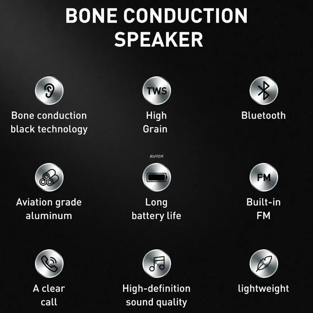 Hot Mini Bluetooth Speaker  Wireless TWS Stereo Dual Sound Box Hummingbird Bone Conduction Speakers With FM Radio Dropshipping