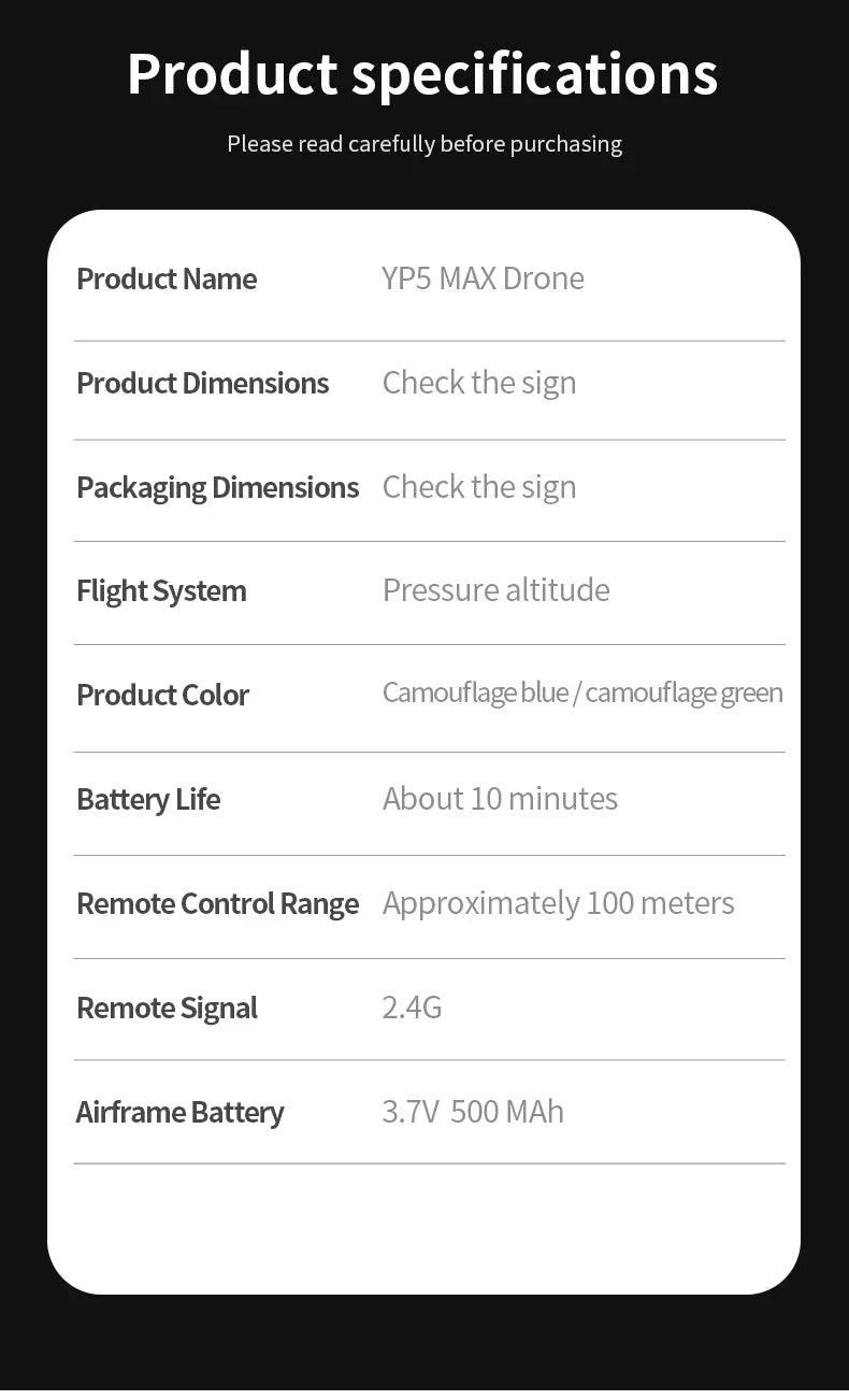 2025 new YP5 Remote Control Drone 2.4G 360° Flip Fighter Jet Toy Intelligent Fixed Height Hovering RC Airplane for Boys Kids Toy