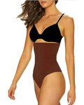 GUUDIA Womens High Waist Seamless Body Shaper Briefs Firm Control Tummy Sexy Thong Shapewear Panties Girdle Underwear Shapewear