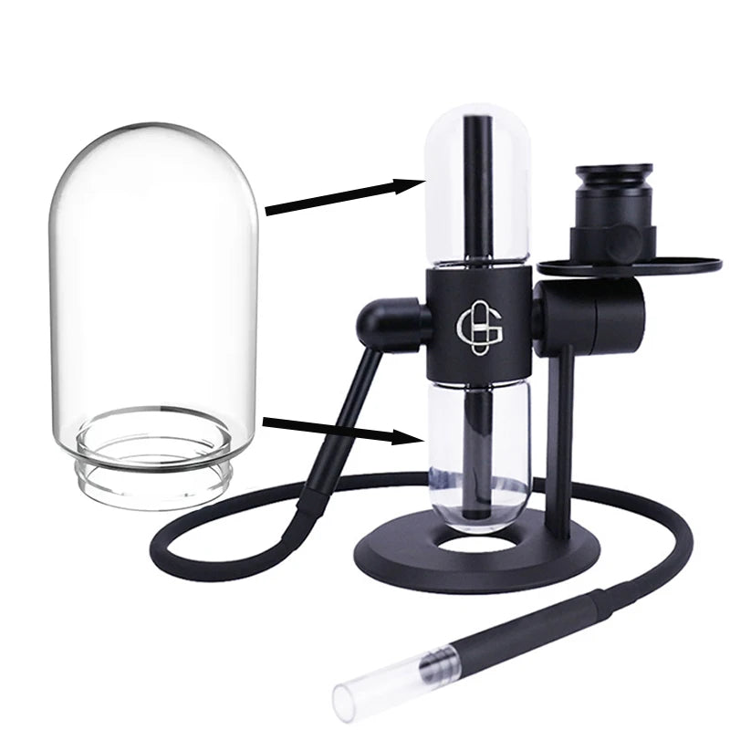 Kompact Gravity Hookah Replaceable Glass Bottles 14mm Tobacco Bowls Cigarette Mouthpiece Universal Smoking Pipe Accessories