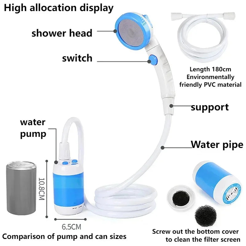 Standard Version Multiple Upgraded Models Of Outdoor Camping Electric Shower Pet Shower Outdoor Camping Shower Outdoor Tool