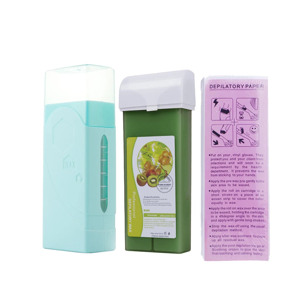 40W Roll On Depilatory Wax Heater Machine Portable Wax Cartridge Hair Removal Cream Heating Device Home Epilator Waxing Warmer