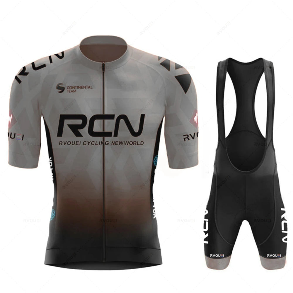 2026 Rvouei Team Cycling Jersey Set Summer Breathable Road Bicycle Suit Riding Uniform Bike MTB Clothing New Sports Cycling Kits