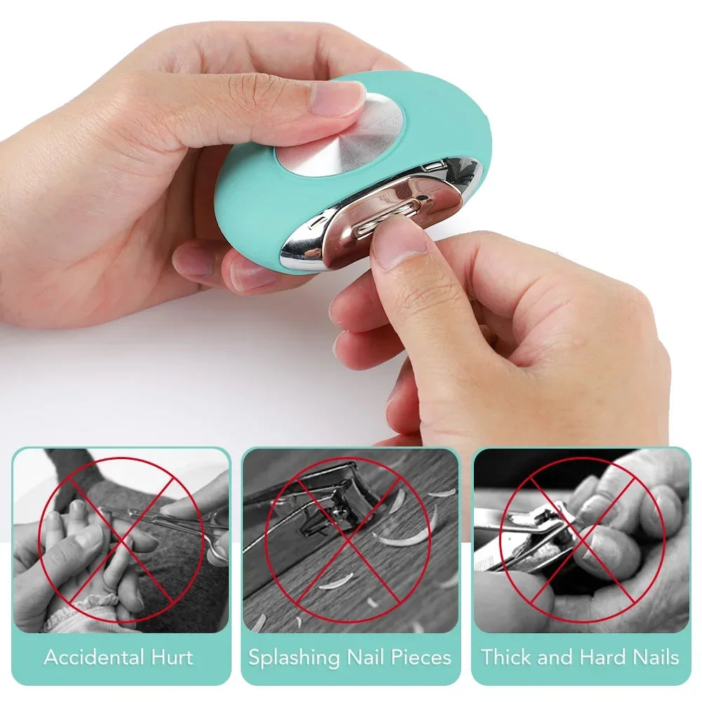 Electric Automatic Nail Clipper for Nail Trimming Trimming Finger Toe Scissors Clips Container