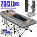8-Leg Folding Bed With Mattress(Mattress-free Option Available)|Portable Adult Sleeping Cot With Carry