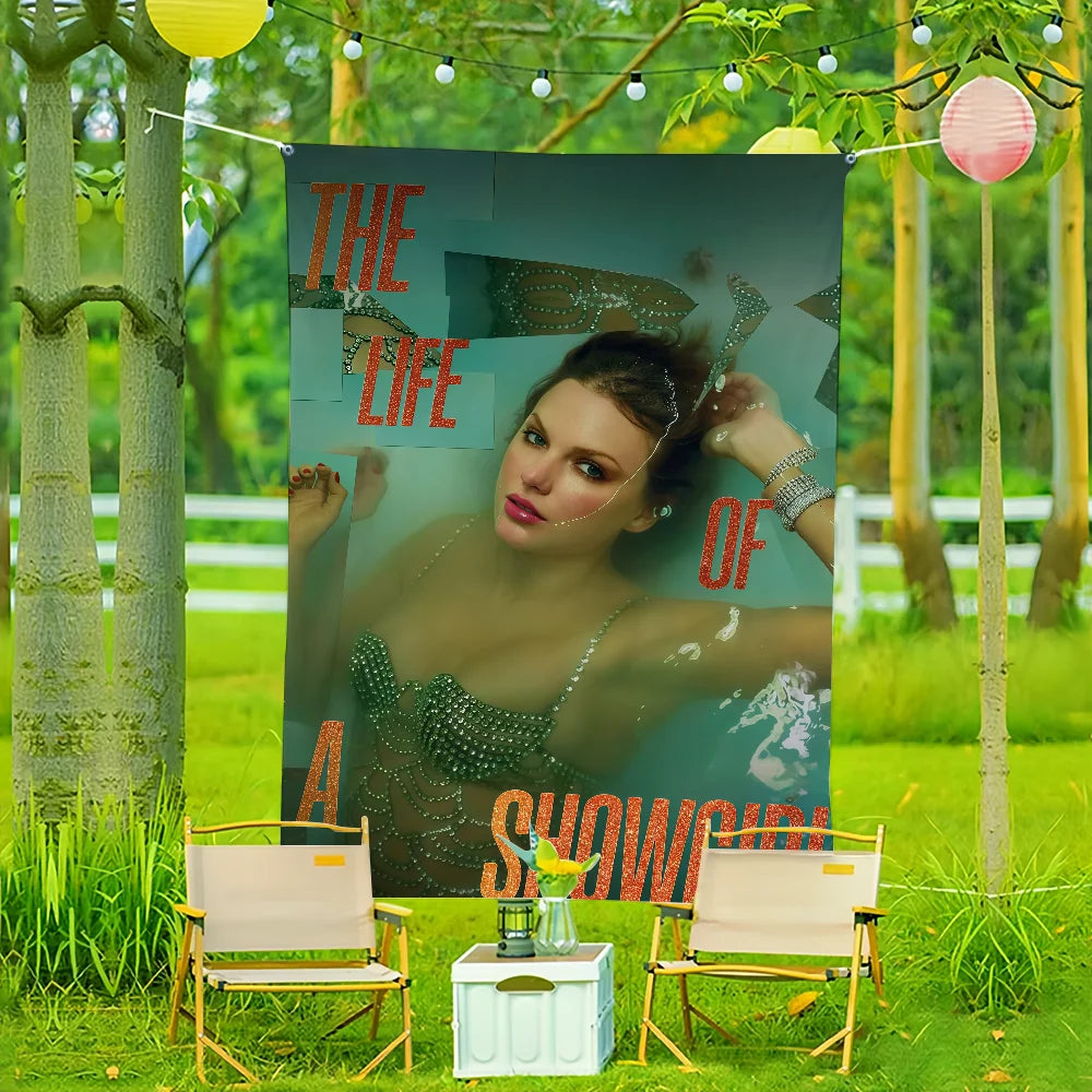 T-TaylorS The Life of a Showgirl flag For Living Room Home Dorm Decor Art Home Party Picnic Decor Banner