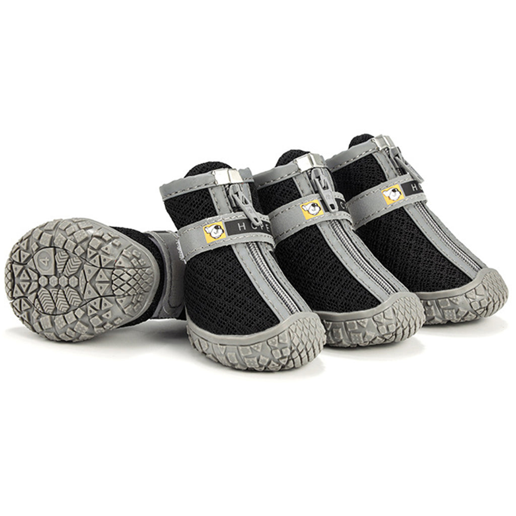 Dog Shoes Non-Slip Soles Thick Plush Protection Paw Pet Shoes Warm For Dog Non-Slip Dog Shoes Breathable Climbing Pets Booties