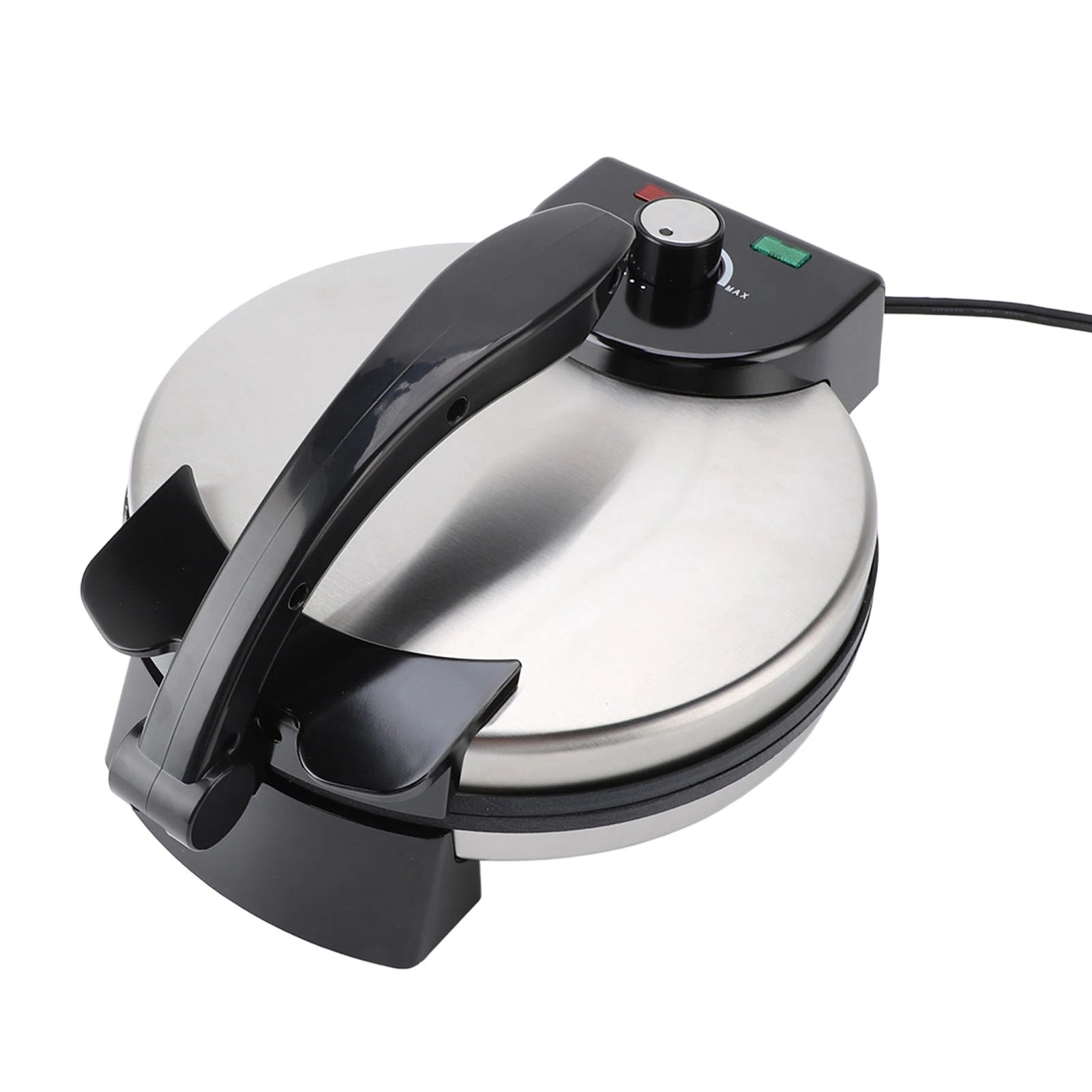 Roti Maker Machine 10in Simple  Easy Cleaning Knob Temperature Control 110V US Plug Electric Crepe Maker for Kitchen Tortilla