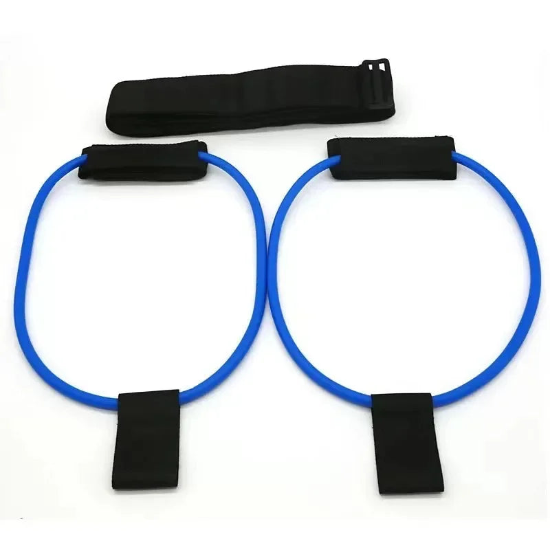 Muscle Strength Training Resistance Band Legs Waist Belt Pedal Exercise Body Building Workout Elastic Bands Fitness Equipment