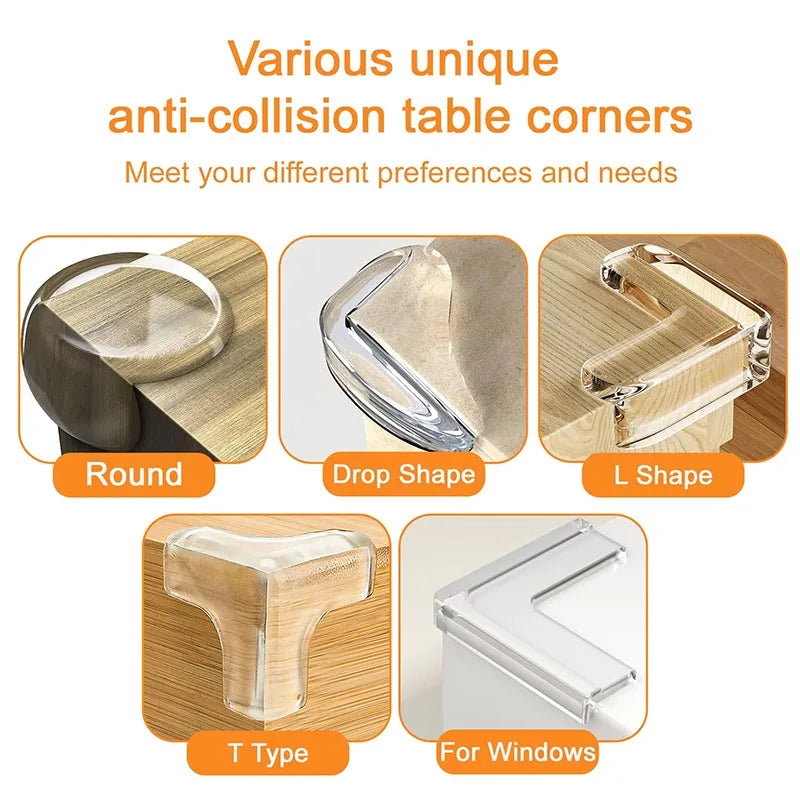 10/20Pcs Baby Safety Table Corner Protector Furniture Edge Protection Cover Transparent Children Anti Collision Edge Guards