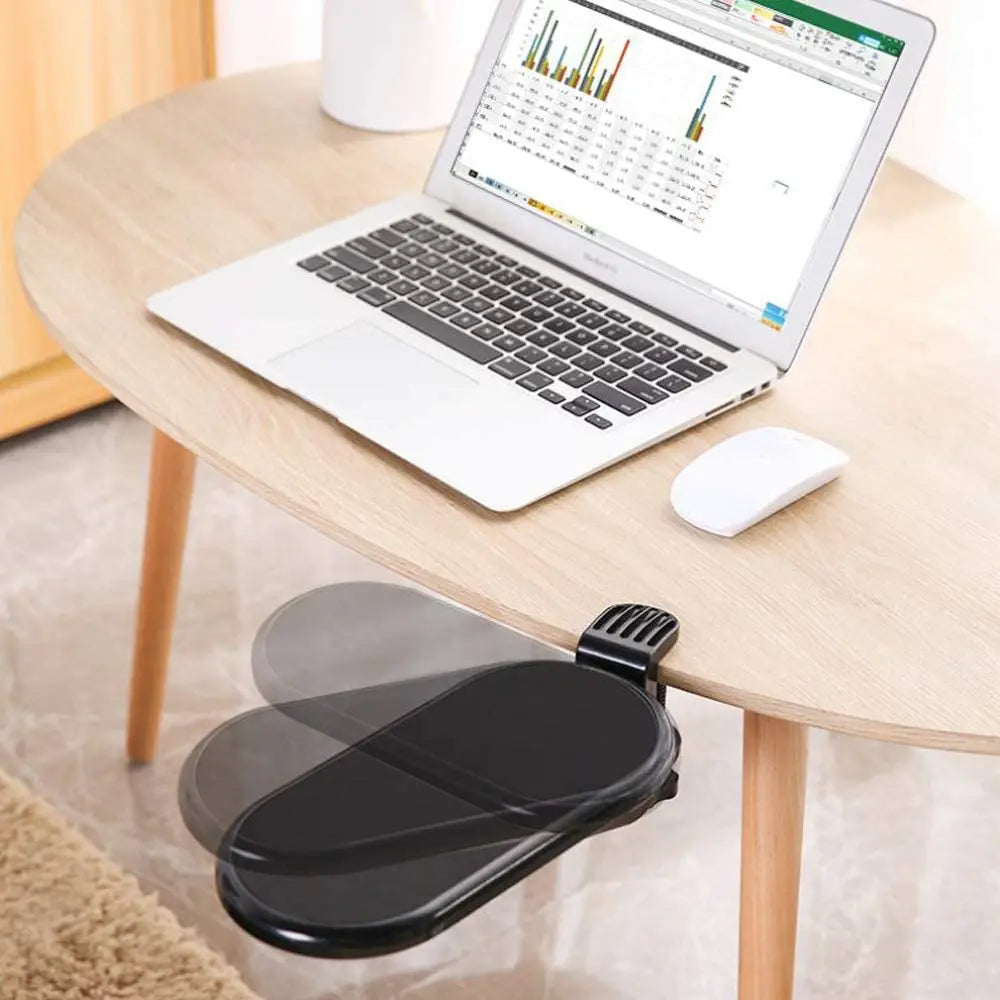 Computer Arm Rest For Desk Adjustable Ergonomic Wrist Rest Support For Keyboard Armrest Extender Rotating Mouse Pad Holder