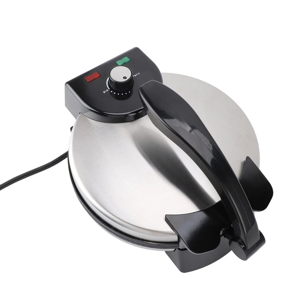 Roti Maker Machine 10in Simple  Easy Cleaning Knob Temperature Control 110V US Plug Electric Crepe Maker for Kitchen Tortilla