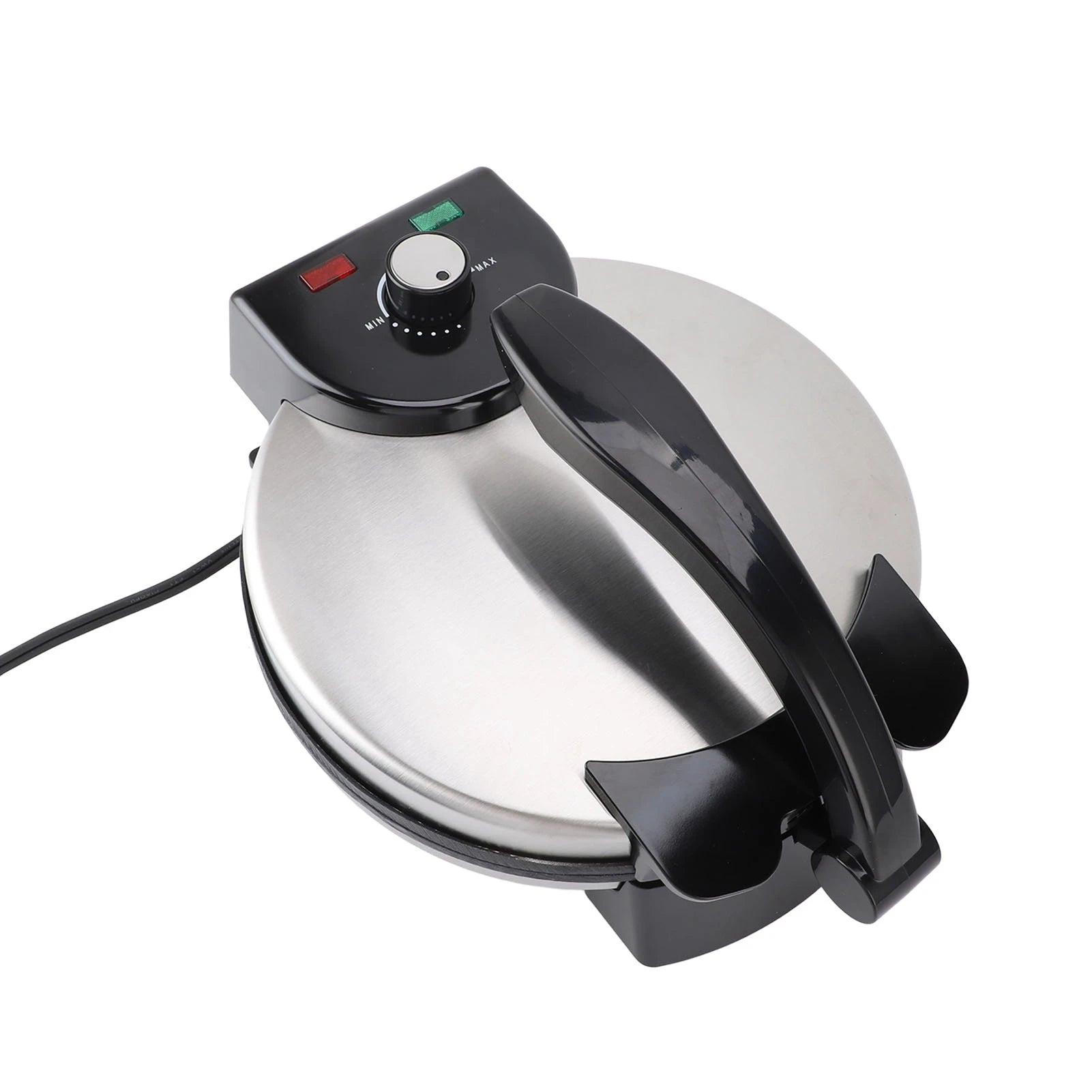 Roti Maker Machine 10in Simple  Easy Cleaning Knob Temperature Control 110V US Plug Electric Crepe Maker for Kitchen Tortilla