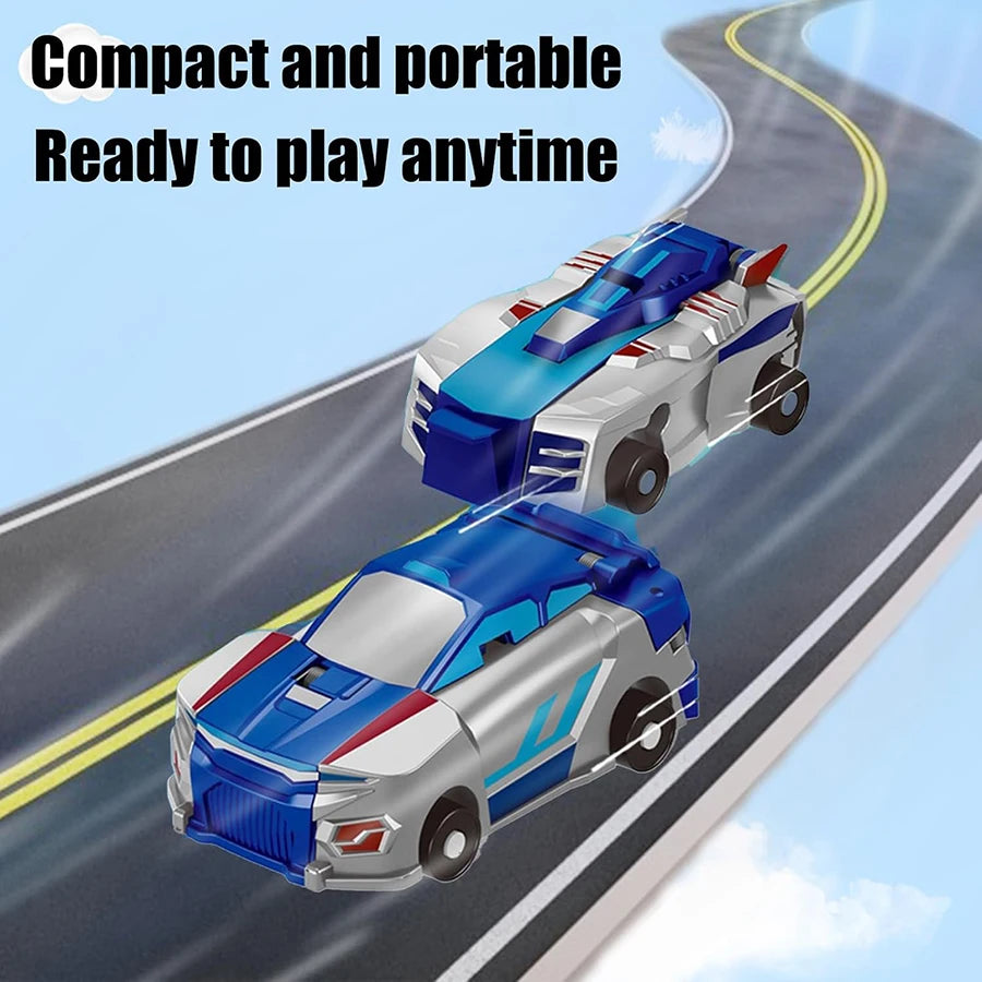 2in1 Collision Transformation Dinosaur Car Toy Magnetic Cars Convertible Robot Toy Dinosaur Toys for Kids Christmas Gift for Boy