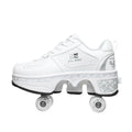 Unisex Four-Wheel Roller Skate Shoes Casual Deformation Parkour Sneakers Kids Skates Stage personalized Sport Roller Skate Shoes