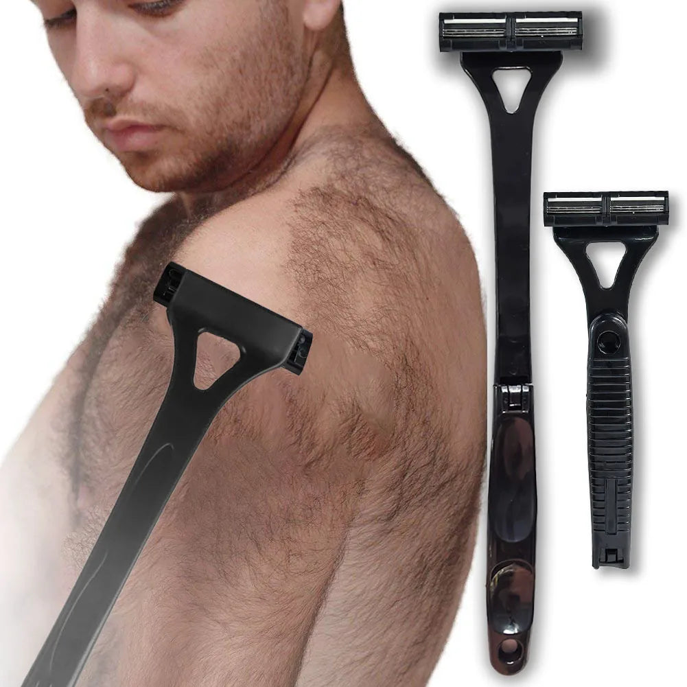 Safety Long Handle Folding Back Shaver Body Shaver Back Hair Trimmer Body Leg Back Razor Shaver Epilator Hair Removal Tool