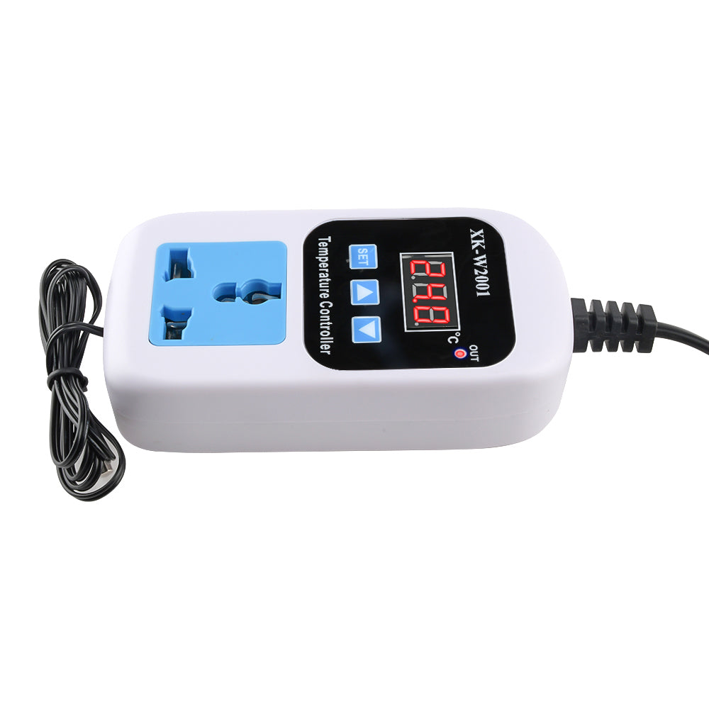 XK-W2001 W2022 Digital Temperature Humidity Controller Socket AC110-220V Thermostat Regulator Smart Humidity Controller Socket