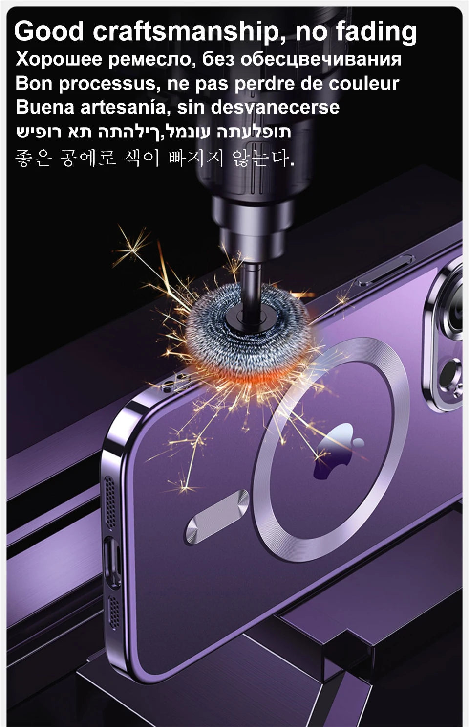 Magnetic Plating Case For iPhone 15 16 14 17 13 12 11 Pro Max Air Camera Lens Protector Glass For Magsafe Wireless Charger Cover