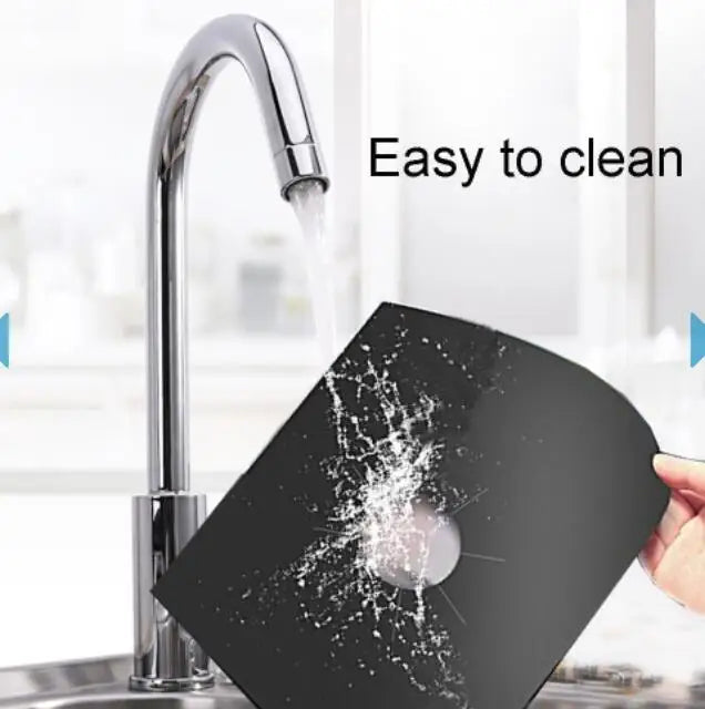 4 Piece Gas Stove Protector Cooker Lid Liner Cleaning Pad For Kitchen Cookware Accessories Pieces Reusable Boiler Hood Protectiv
