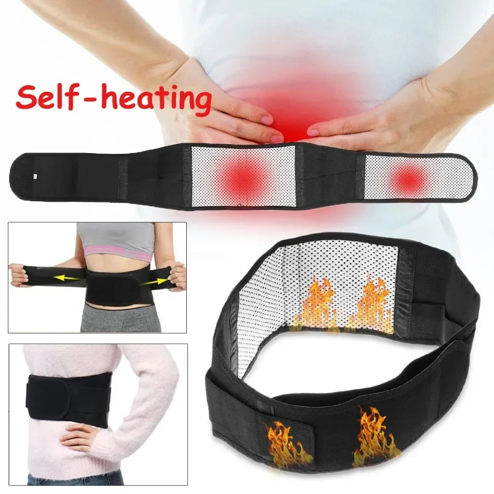 1PC Tourmaline Self-heating Magnetic Therapy Waist Belt,Waist and Back Support Brace,20 Magnets Adjustable Sports Support Belt