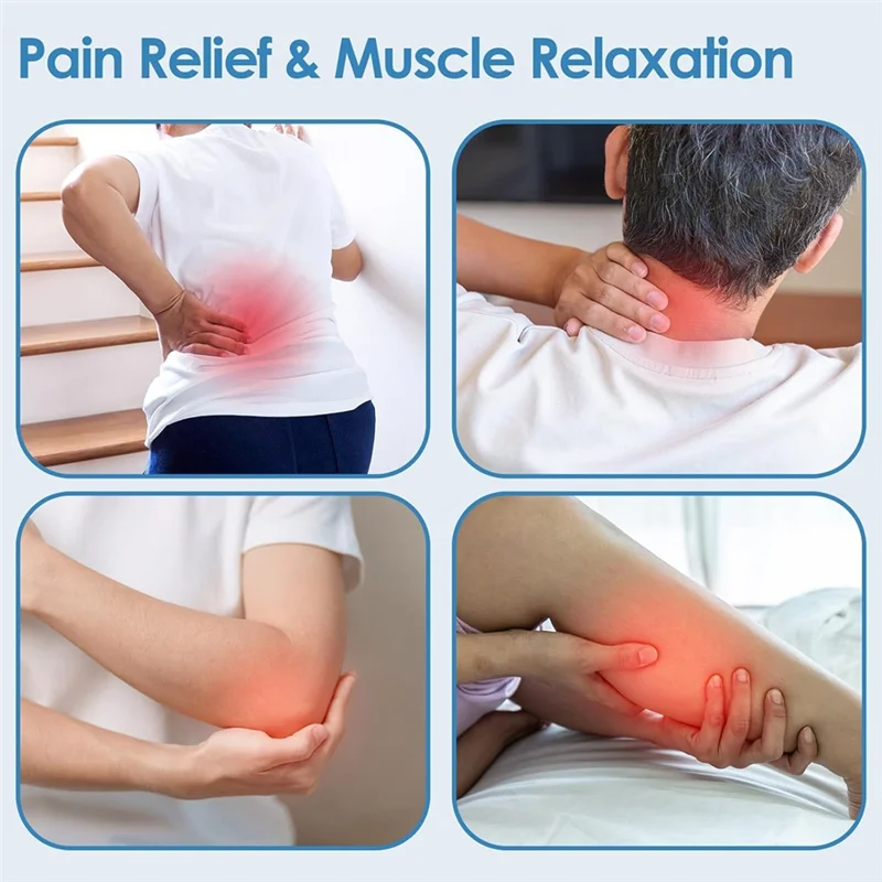 Wireless Muscle Stimulator TENS Unit LED-Display, 16 Intensity Settings For Pain Relief, Rechargeable EMS Machine