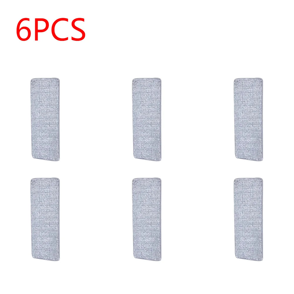 Rotating Head Household Cleaning Cloth Replacement Mop Microfiber Flexible Mop Heads Multi-function Stickable for Home Office
