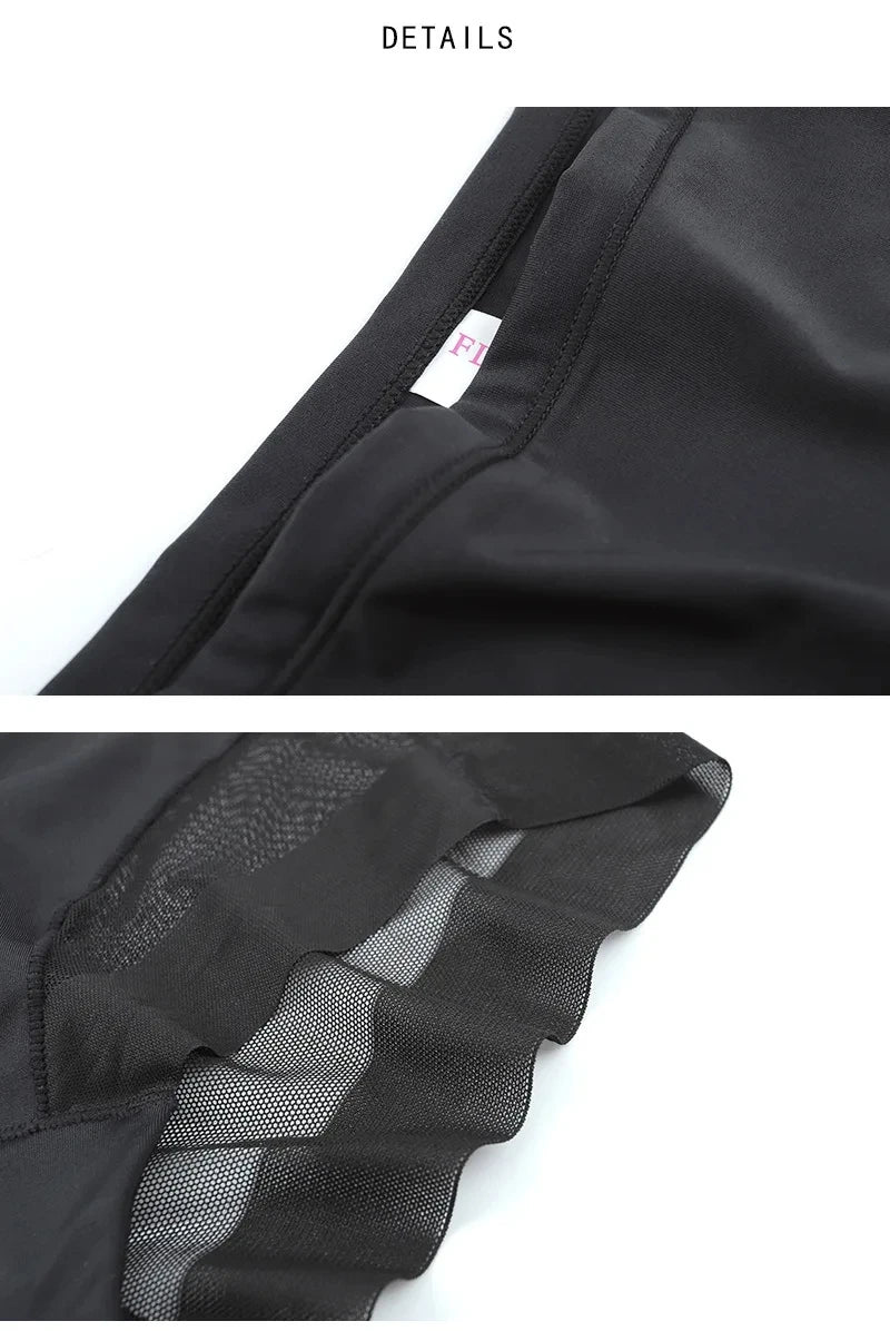3PCS/SET Women Bodyshorts Body Shaping Panties Female Pants Breathable Mesh Intimates High Elastic Control Seamless Briefs
