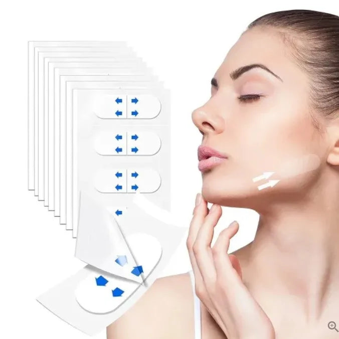 400pcs Lifting Up Face Stickers Invisible Transparent Thin Face Contours Patche Chin Lift Tools V-Shape Face Skin Adhesive Tape