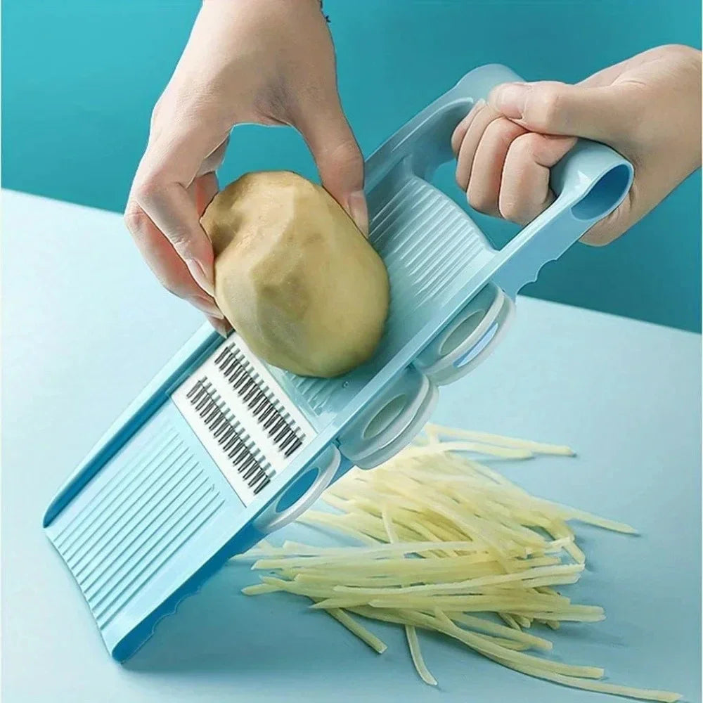 5 in 1 Multi-Functional Vegetable Chopper Onion Chopper Food Chopper Kitchen Mandoline Slicer Veggie Dicer Cutter