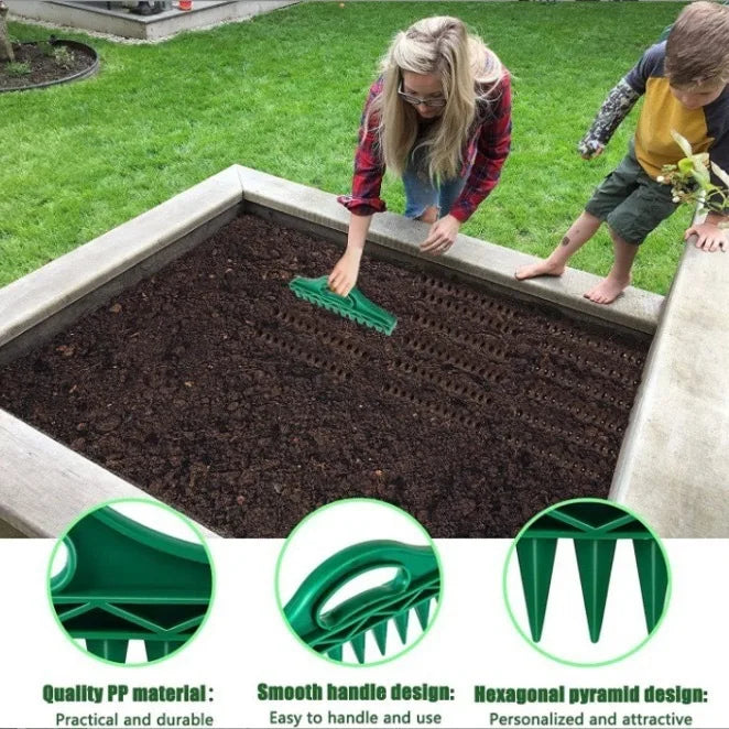Seeding Hole Puncher Soil Quick Hole Punching Gardening Seed Spacing Tool Vegetable Plant Sowing And Cutting