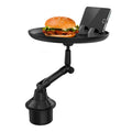 360° Adjustable Car Cup Holder Tray & Phone Mount Expander For Car, Portable Tray Table,Food Storage Rack, Coffee Table,