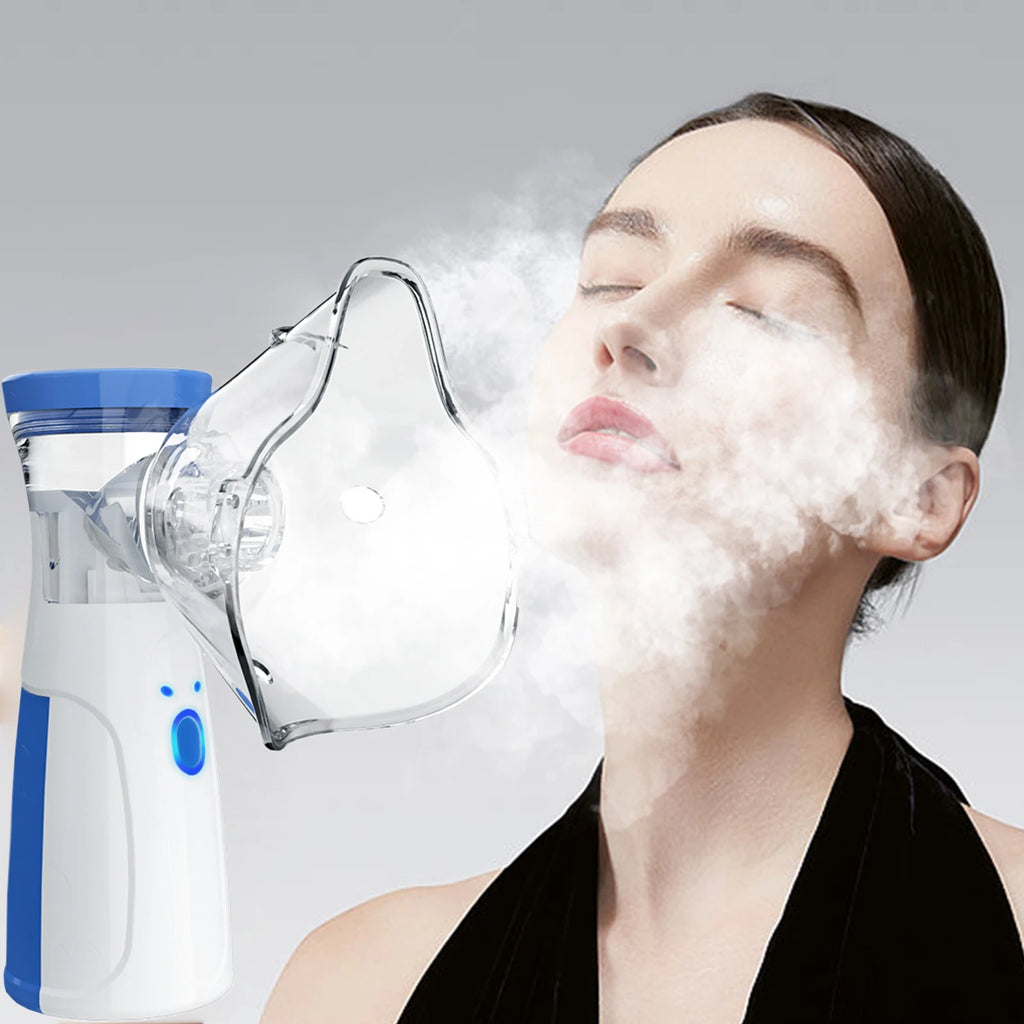 Mini Facial Steamer and Humidifier 2-in-1 Nano Ion Mist for Skin Moisturizing and Air Moisturizing with Water Tank Beauty Spray