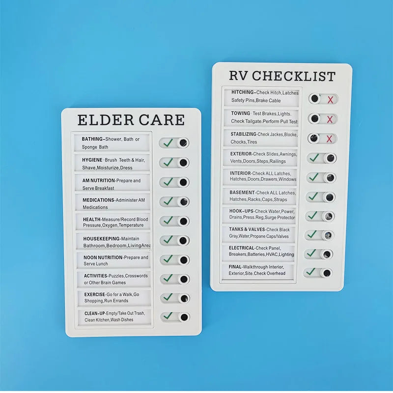 Reusable My Chores Checklist Daily Planner Memo Plastic Board Chore Chart Responsibility Behavior for Kid Self-discipline Card