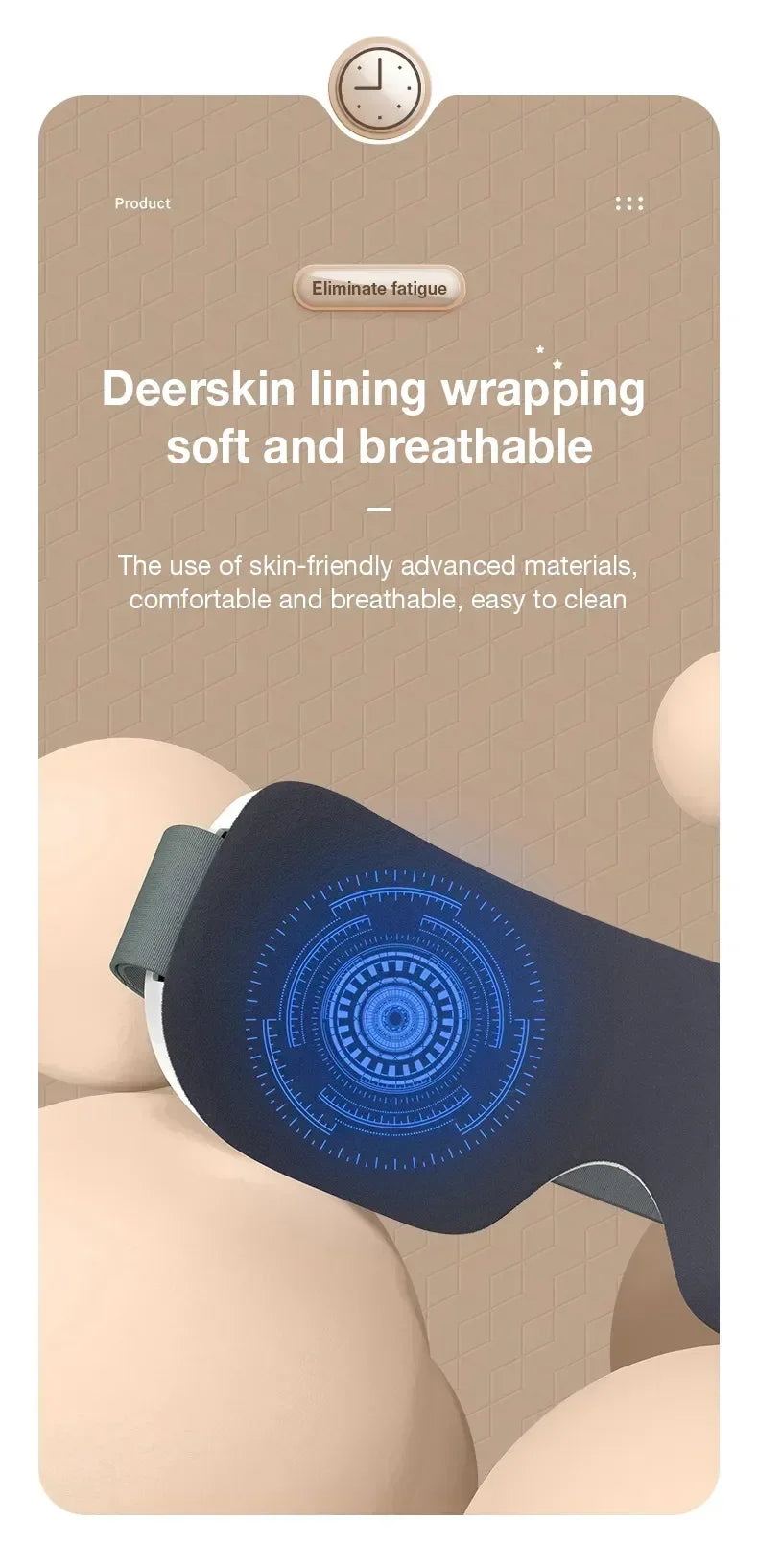 4D Eye Massager Smart Airbag Vibration Eye Care Instrument Hot Compress Bluetooth Eye Massage Glasses Fatigue anti-wrinkle Care