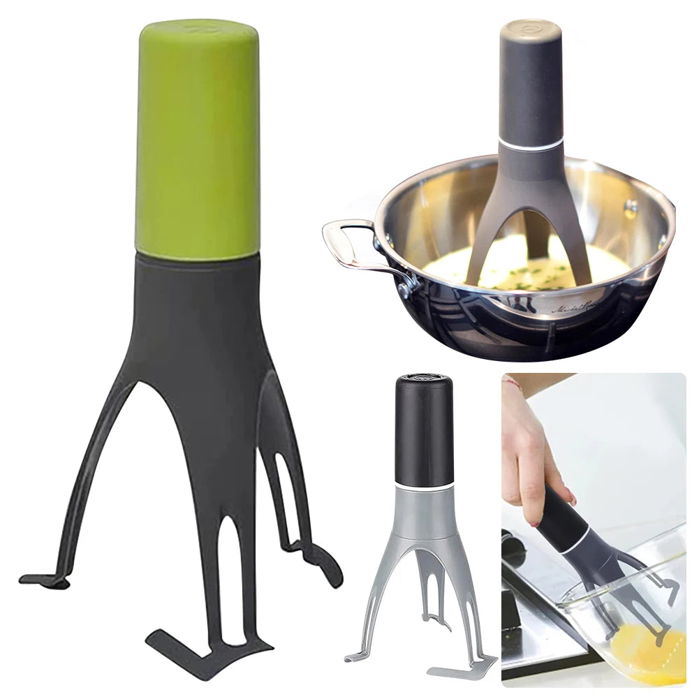 Triangle Pan Stirrer Automatic Egg Beater Multifunction Baking Flour Mixer Dishwasher Safe Battery Operated Kitchen Tools