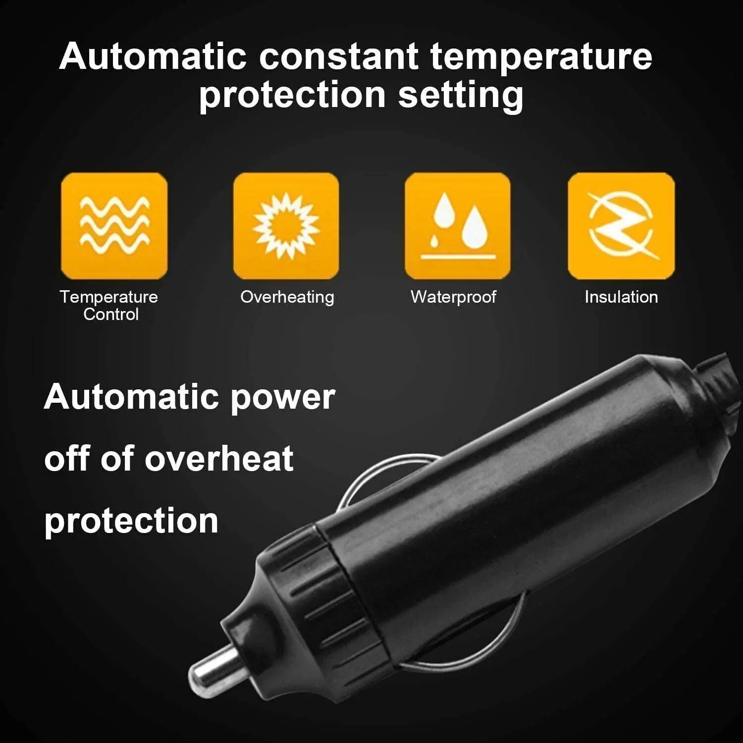 12V Car Electric Heating Fan Multifunctional Car Windshield Defroster Defogging Defrosting Heating Fan Car Heating Accessories
