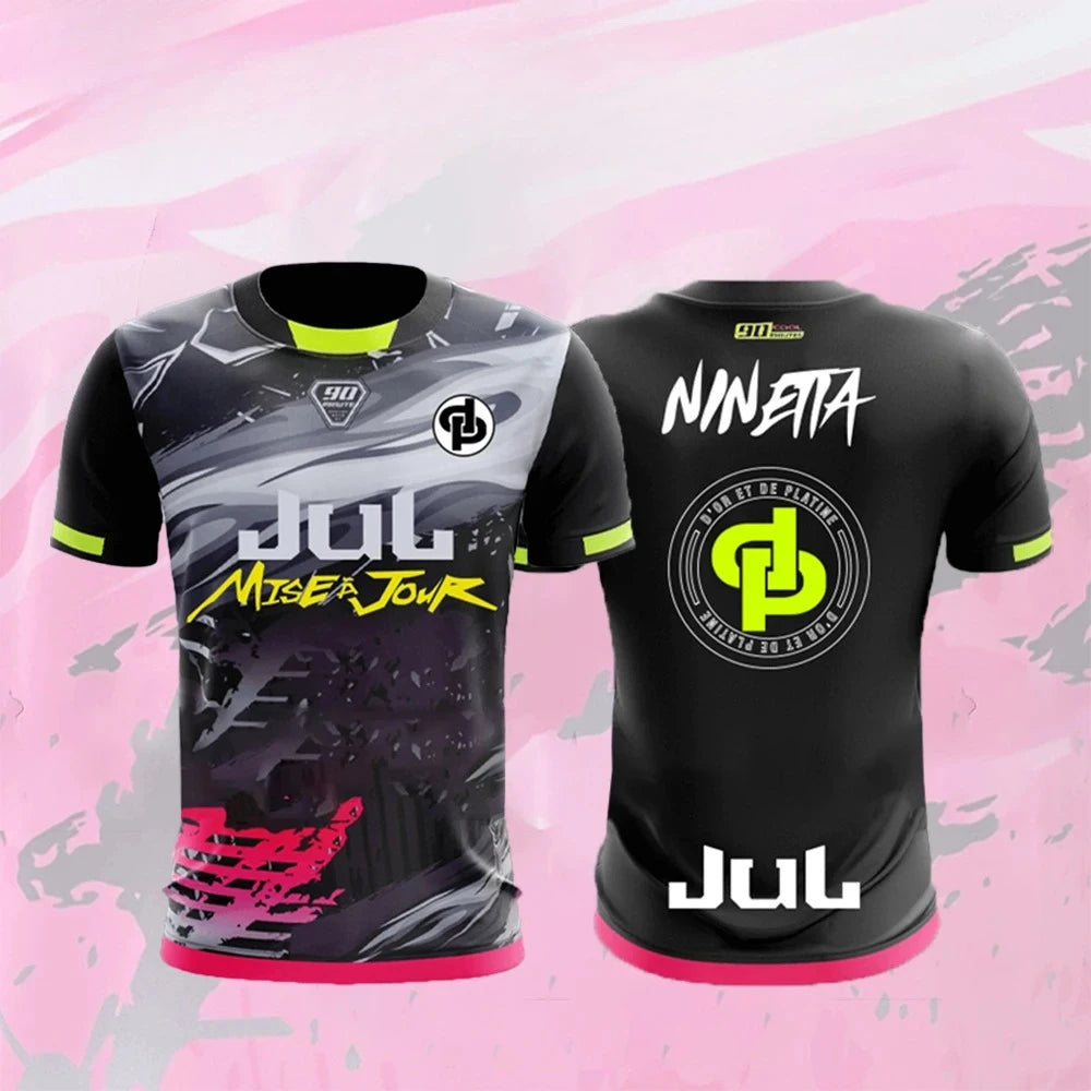 New Maillot JUL T-shirt Summer Youth Breathable and Quick-drying Training Football Shirts Unisex  Sports Jerseys