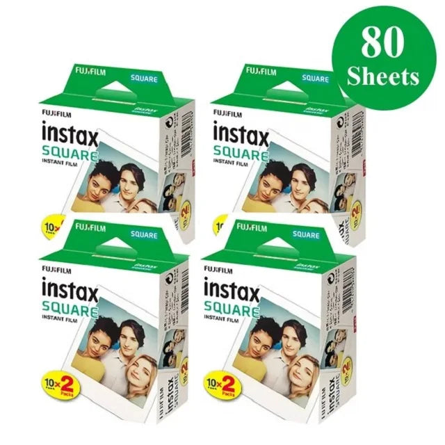 Fujifilm Instax Square White Edge Films Photo Paper 10-100 Sheets for Instax SQ10 SQ6 SQ20 Instant Camera Share SP-3 Printer