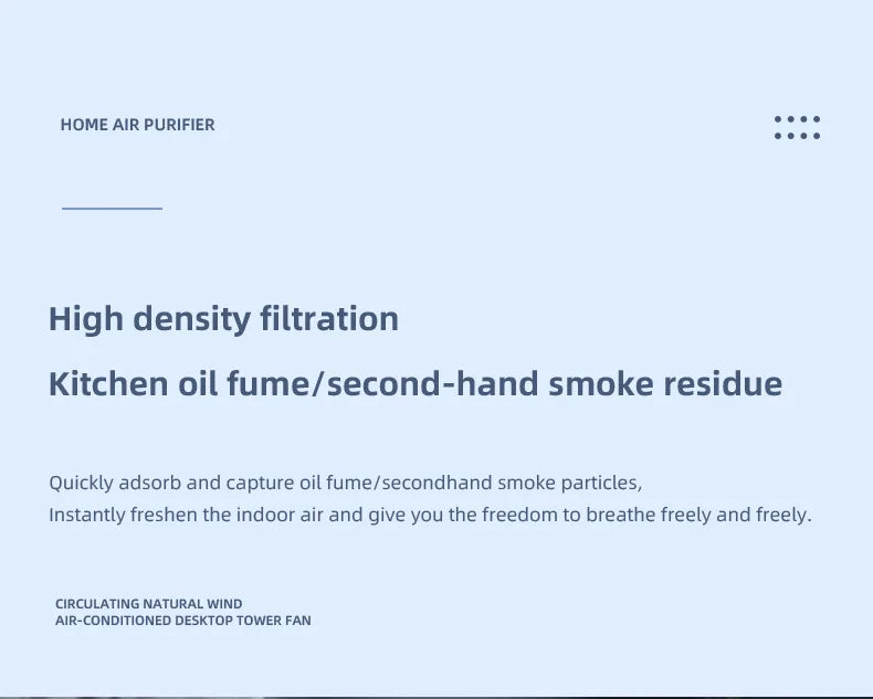 Mini Desktop Air Purifier HEPA Filter With Negative Ion Technology Eliminates Formaldehyde Odors Smoke And Dust Particles