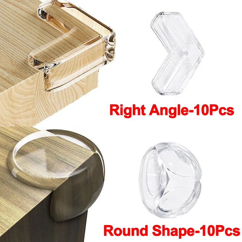 10/20Pcs Baby Safety Table Corner Protector Furniture Edge Protection Cover Transparent Children Anti Collision Edge Guards