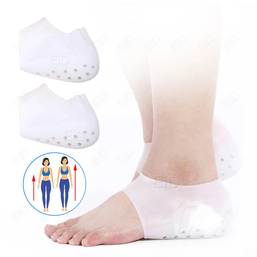 EiD 2cm 3cm 4cm Silicone Invisible Height Increase Insole Height Lift Taller 2in1 Soft Sock Shoes Pad for Men Women dropshipping