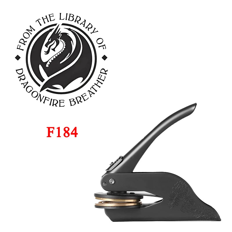 Embosser Stamp Customized Private Logo Customization Library Book Invitation Wedding Embossing Stamp Company Paper Leather Seals